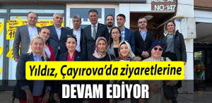 İYİ Parti Kocaeli Milletvekili adayı Şanbaz Yıldız, Çayırova’da ziyaretlerine devam ediyor