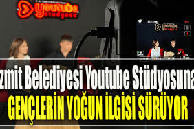 İzmit Belediyesi Youtube Stüdyosuna gençlerin yoğun ilgisi sürüyor