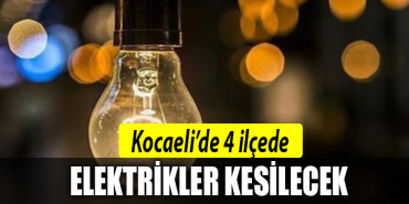 KOCAELİ elektrik kesinti listesi 10 Mayıs Çarşamba Kocaeli elektrik kesinti listesi
