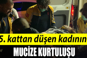 Kocaeli' de 5. kattan düşen kadının mucize kurtuluşu