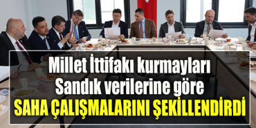 Kocaeli' de Millet İttifakı kurmayları Sandık verilerine göre saha çalışmalarını şekillendirdi