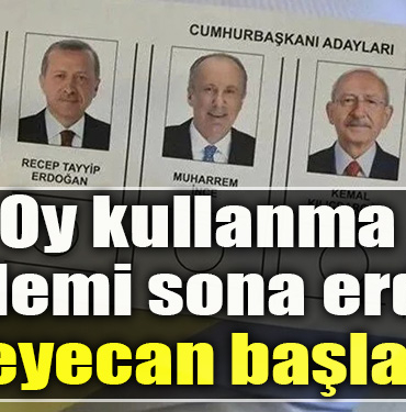 Oy kullanma işlemi sona erdi, heyecan başladı