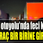 TEM Otoyolu Kocaeli geçişinde 7 araçlı zincirleme kaza