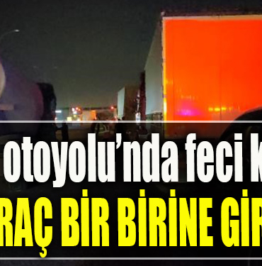TEM Otoyolu Kocaeli geçişinde 7 araçlı zincirleme kaza