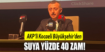 akp kocaeli büyükşehir su zam