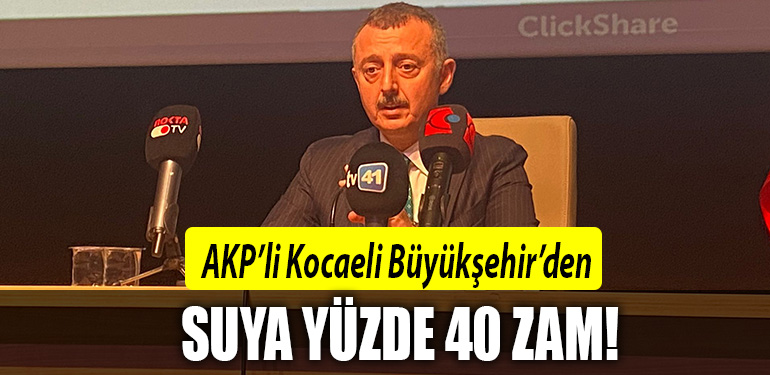 akp kocaeli büyükşehir su zam