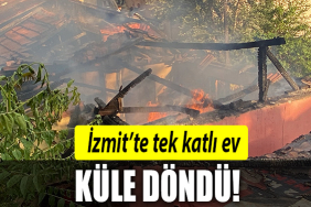 izmit yangın tek katlı ev