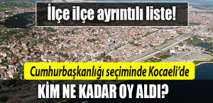 kocaeli 2023 seçimleri ilçe oy oranları