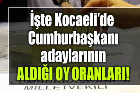 kocaeli cumhurbaşkanı adayları