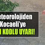 kocaeli hava durumu sarı kodlu uyarı