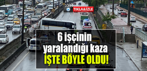 kocaeli kaza 6 işçi yaralı