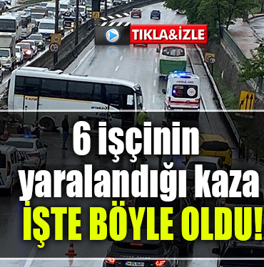 kocaeli kaza 6 işçi yaralı