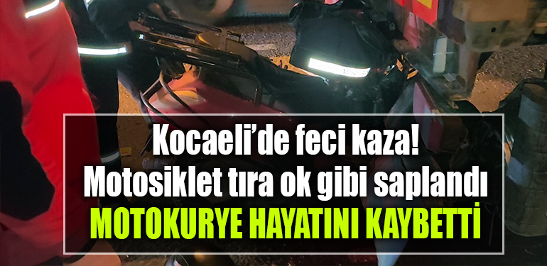 kocaeli kaza motokurye