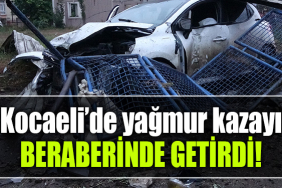 kocaeli kaza yağmur