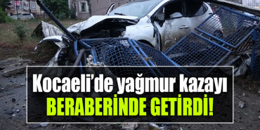 kocaeli kaza yağmur