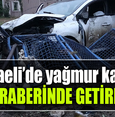 kocaeli kaza yağmur