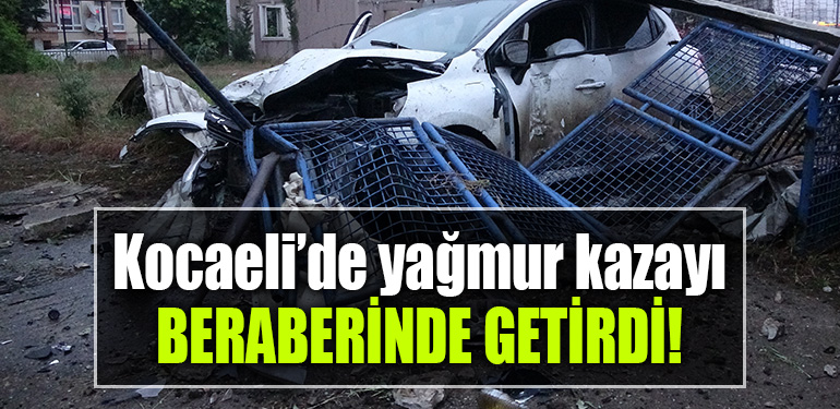 kocaeli kaza yağmur