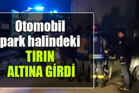 kocaeli otomobil tırın altına girdi