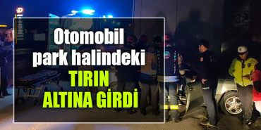 kocaeli otomobil tırın altına girdi