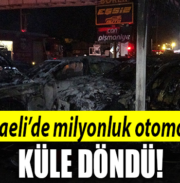 kocaeli otomobiller küle döndü
