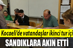 kocaeli seçim ikinci tur