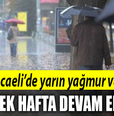 kocaeli yağmur hava durumu