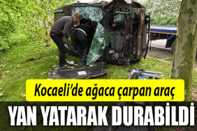 kocaeli yan yatan araç