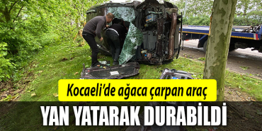 kocaeli yan yatan araç