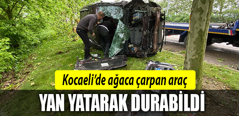 kocaeli yan yatan araç