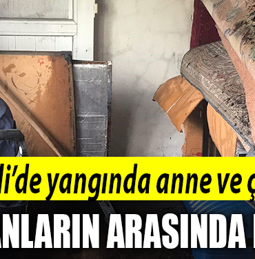 kocaeli yangın duman anne