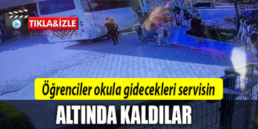 öğrenciler servisin altında kaldı kocaeli
