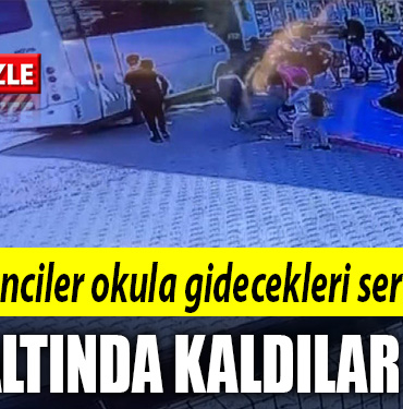 öğrenciler servisin altında kaldı kocaeli