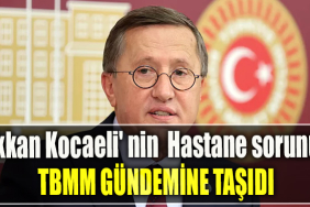 İYİ Parti Kocaeli Milletvekili Lütfü Türkkan Kocaeli' nin Hastane sorununu TBMM gündemine taşıdı