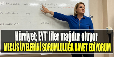 İzmit Belediye Başkanı Fatma Kaplan Hürriyet; EYT' liler mağdur oluyor. Meclis üyelerini sorumluluğa davet ediyorum
