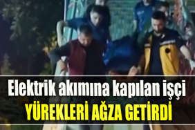 Kocaeli' de Elektrik akımına kapılan işçi yürekleri ağza getirdi