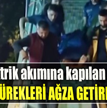 Kocaeli' de Elektrik akımına kapılan işçi yürekleri ağza getirdi