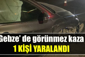 Kocaeli' de Otomobil, cipe arkadan çarptı 1 yaralı