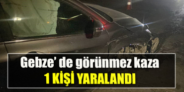 Kocaeli' de Otomobil, cipe arkadan çarptı 1 yaralı