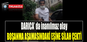 Kocaeli' de inanılmaz olay. Boşanma aşamasındaki eşine silah çekti
