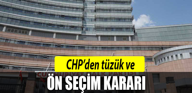 chp tüzük ön seçim