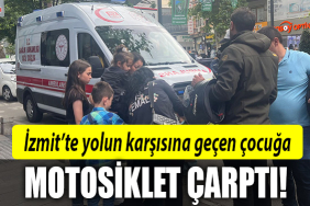 izmit motosiklet çarptı