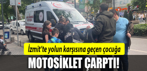 izmit motosiklet çarptı