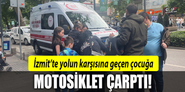 izmit motosiklet çarptı