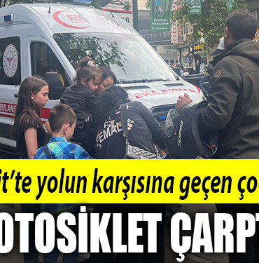 izmit motosiklet çarptı