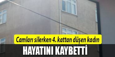 kocaeli camdan düşen kadın öldü