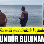 kocaeli genç deniz kayboldu