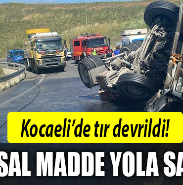 kocaeli kimyasal madde yola saçıldı
