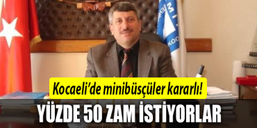 kocaeli minibüs zam