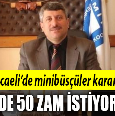 kocaeli minibüs zam