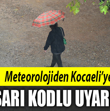 kocaeli sarı kodlu uyarı